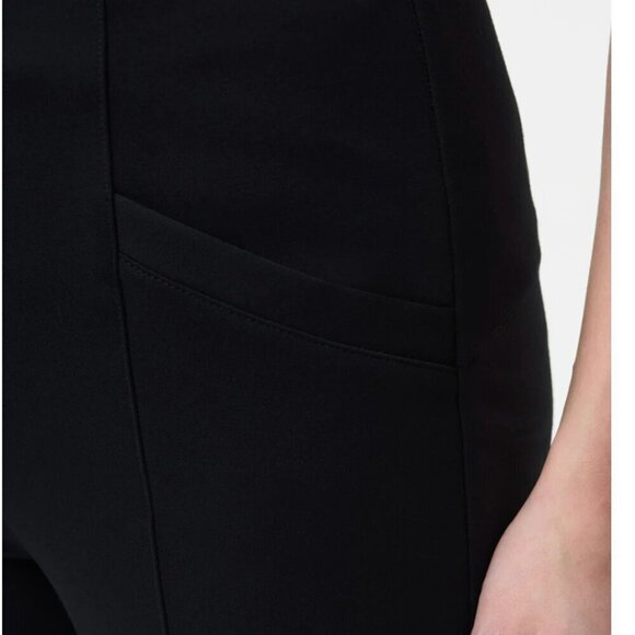 Joseph Ribkoff Black Flared Crop Leg Dress Pant Size 6 - Picture 2 of 10